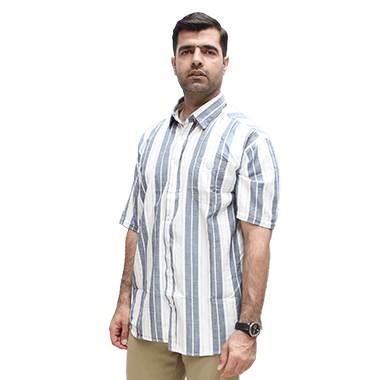 پیراهن کنفی سایز بزرگ مردانه کد محصولfgl3305